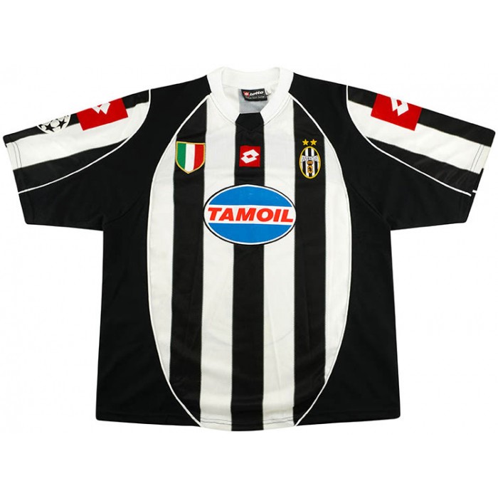 Tailandia Camiseta Juventus 1ª Retro 2002 2003 Negro Blanco